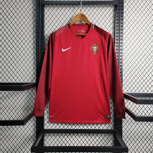 Portugal maillot retro 2016 Manches Longues