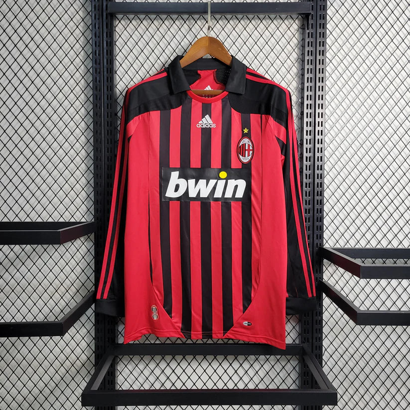 AC Milan maillot retro 2007/2008 Manches Longues