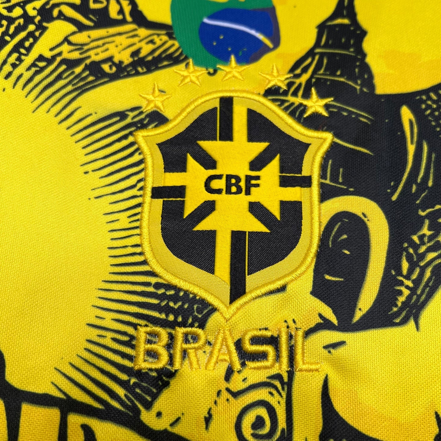 '-Brésil maillot Concept 2024 Jaune