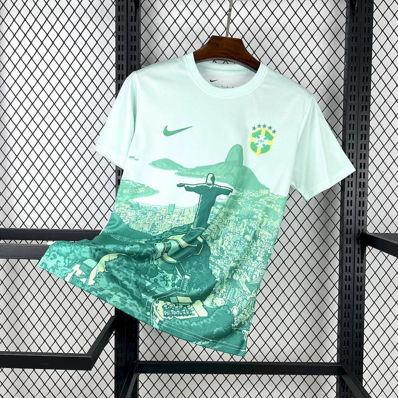 Brésil maillot Concept 2025 Christ vert