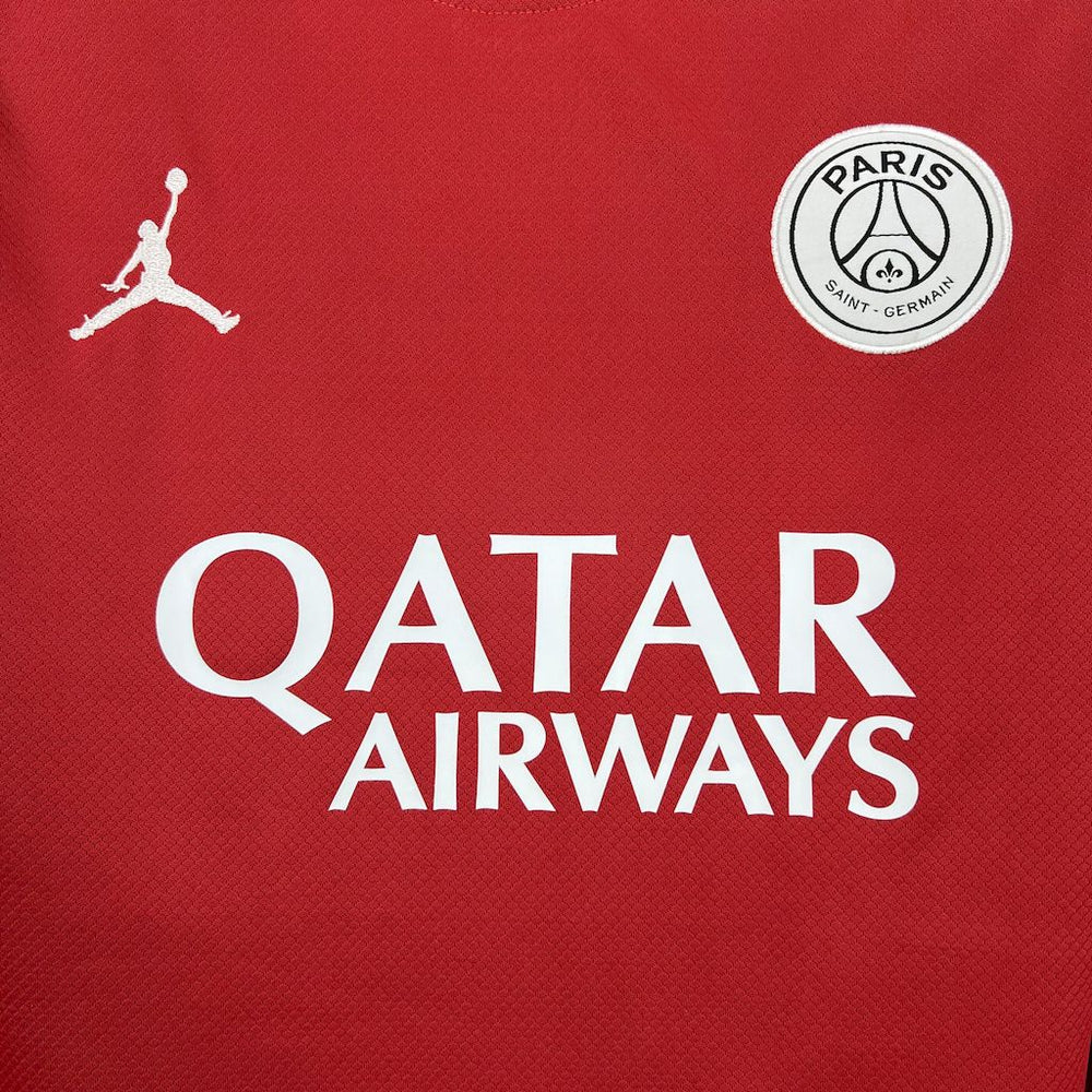 Maillot Paris Saint-Germain manches longues rouge 25/26