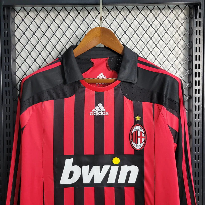 AC Milan maillot retro 2007/2008 Manches Longues